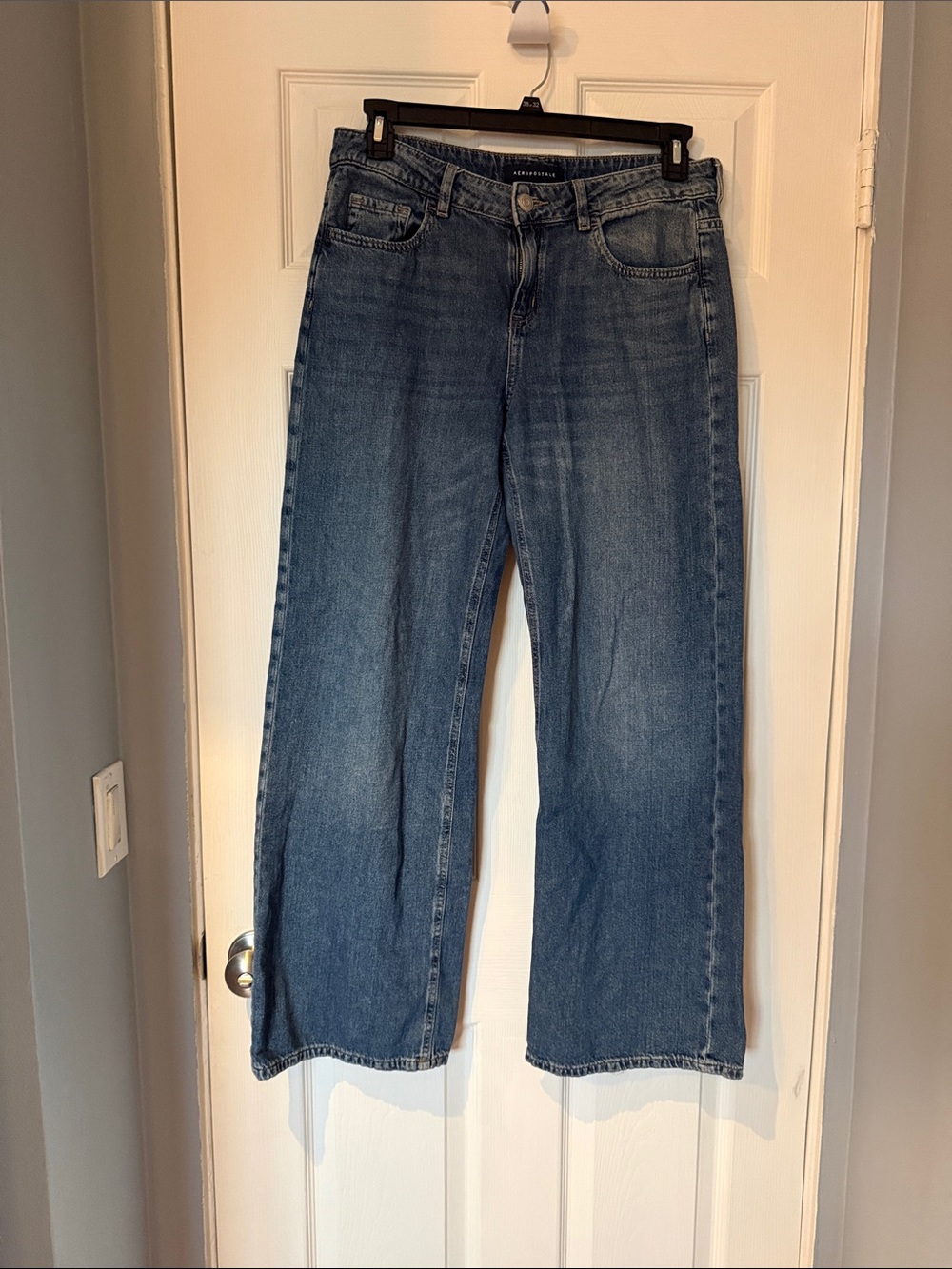 Aeropostale Blue Wide-Leg Flare Jeans